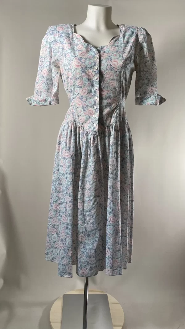 Robe midi Liberty à manches courtes