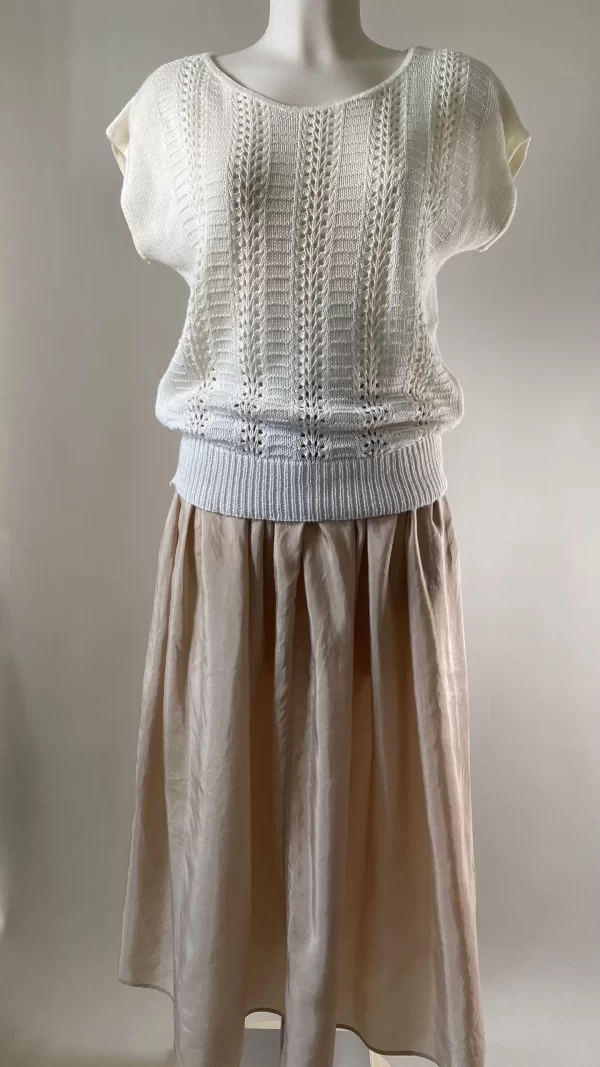 Pull d'été ajouré col rond