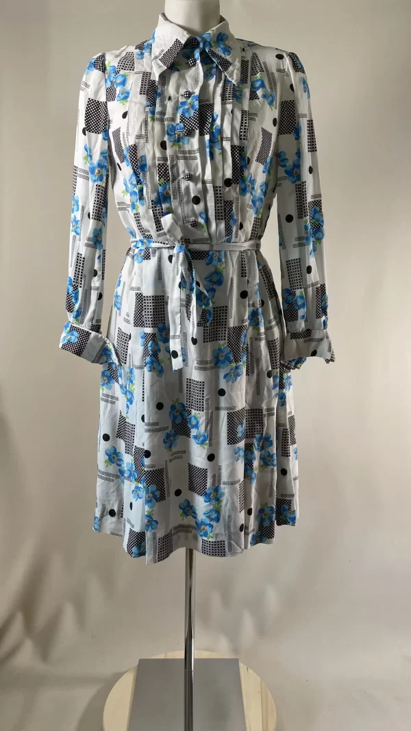 Robe midi col pelle à tarte