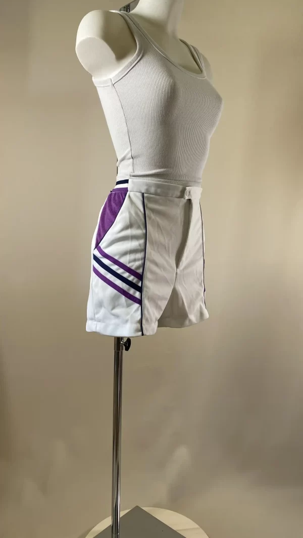 Short de tennis à rayures 80's – Image 2