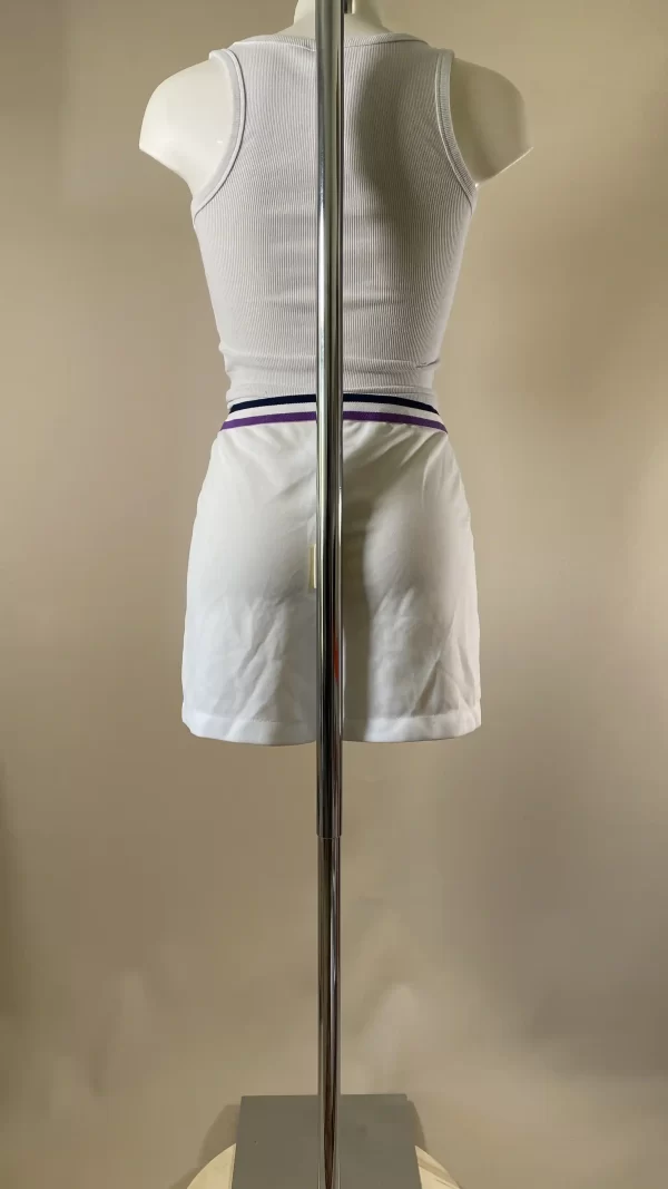 Short de tennis à rayures 80's – Image 3